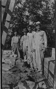 Brick Workers, Johnstown, New York USA Real Photo People Working 1909 