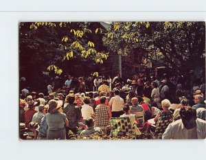 Postcard A country auction in southern New England