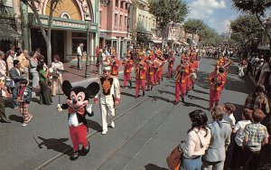 Anaheim, CA California  DISNEYLAND AMUSEMENT PARK BAND  Mickey Mouse  Postcard