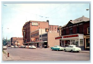 c1950's View of 2nd Street The Seaway City Cornwall Ontario Canada Postcard 