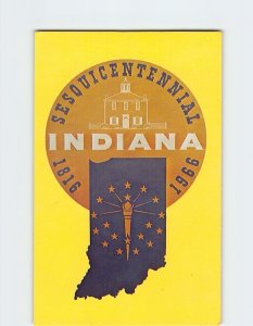 Postcard Sesquicentennial 1816-1996, Indiana