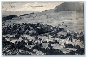 1910 Aerial View Part of Oberland Suhl Germany Antique Posted Postcard