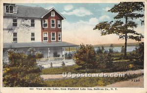 View on the Lake from Highland Lake Inn - Highland Lake (Venoge, New York NY  