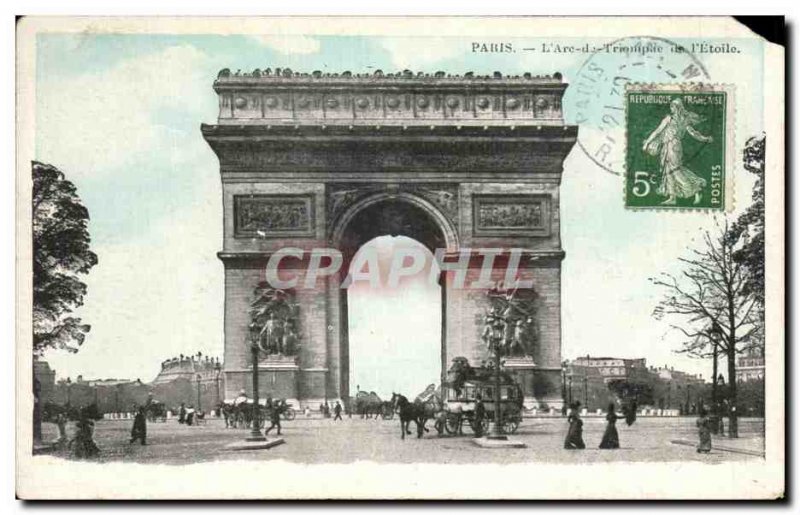 Old Postcard Paris L & # Triumph 39Arc I & # 39Etoile