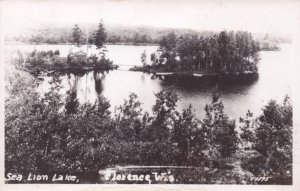 Wisconsin RPPC Real Photo Postcard - Sea Lion Lake - Florence - 1962