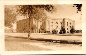 Real Photo Postcard Gym at the University of Wyoming Laramie~138338