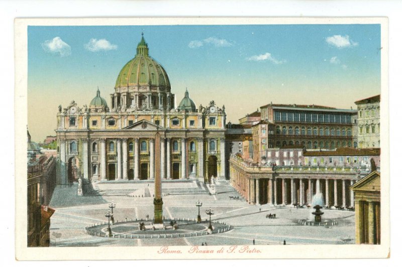 Italy - Roma (Rome), Vatican City. St Peter's Square & Basilica