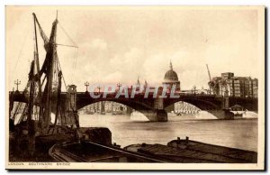 UK Postcard Old London Bridge London Soutwark