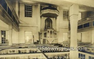 Real Photo, Old Meeting House, 1785 in Alna, Maine