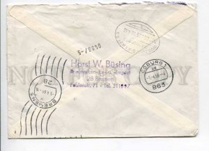 421759 GERMANY 1966 year Bremen real posted Express COVER