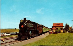 Vintage Railroad Train Locomotive Postcard - The Strasburg Rail Road