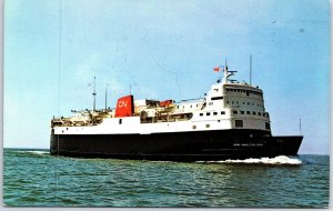 VINTAGE POSTCARD THE M.V.S. JOHN HAMILTON GREY PASSENGER AND CAR FERRY CANADA