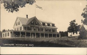 Southport Maine ME Lawnmere Real Photo c1910 Vintage Postcard