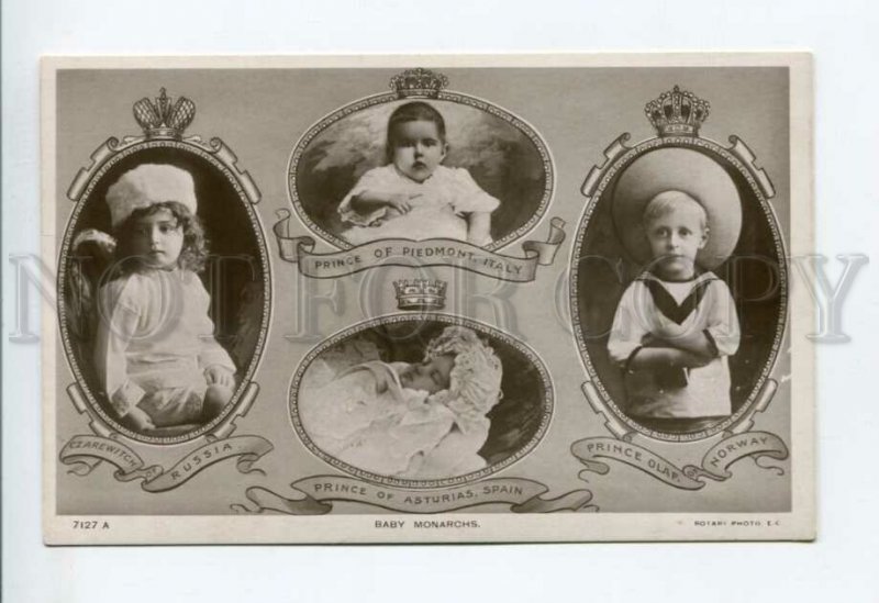 3168210 Tsarevich Alexei ROMANOV Prince ITALY NORWAY SPAIN Old