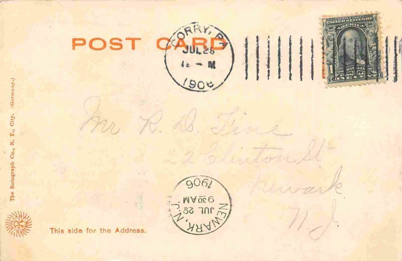 High School Corry Pennsylvania 1906 Rotograph postcard