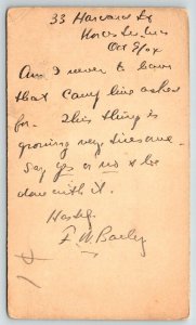 1904  Postal Card  New Haven  Connecticut  Postcard