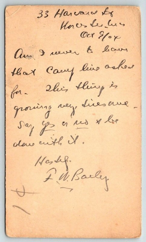 1904  Postal Card  New Haven  Connecticut  Postcard