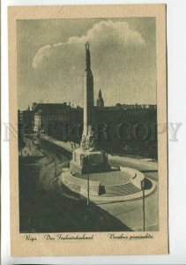 437402 Latvia Riga freedom Monument Vintage postcard