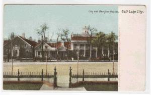 Lion Bee Hive Houses Salt Lake City Utah 1905c postcard