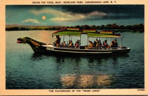 New York Canandaigua Lake Roseland Park Oscar The Yodel Boat