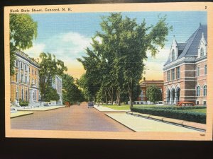 Vintage Postcard 1930-1945 North State Street Concord New Hampshire