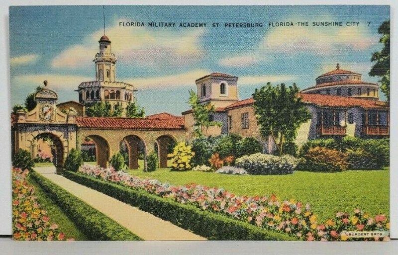 Florida Military Academy St Petersburg FL Postcard M5