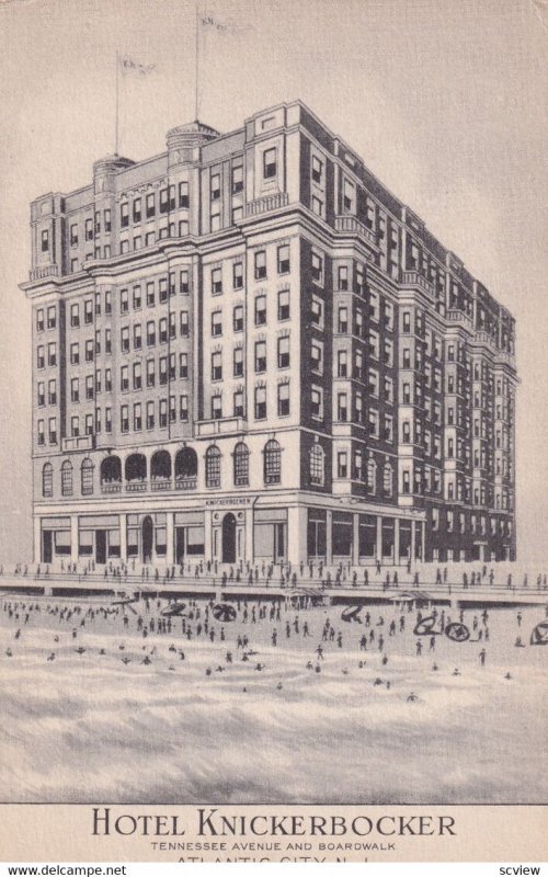 ATLANTIC CITY, New Jersey, 1900-1910s; Hotel Knickerbocker