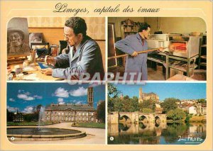 Modern Postcard Limoges Haute Vienne Capital Enamels fire arts since the cent...