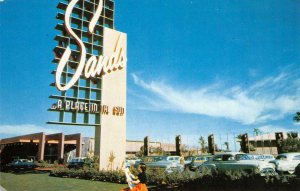 THE SANDS HOTEL Las Vegas, NV Casino Roadside c1950s Vintage Postcard