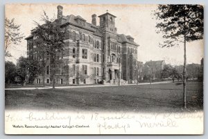 Cleveland Ohio~Western Reserve University @ Adelbert College~PM 1905~Postcard