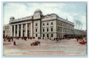 c1910 Chicago & Northwestern Station Chicago Illinois IL Unposted Postcard