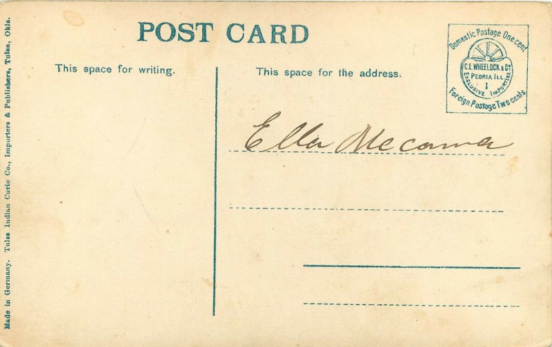 Wheelock Postcard Pitts & Wells Elevator Co. Corn Scene Tulsa OK 2140