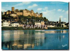 Postcard Modern Wonders of the Loire Valley Chinon Indre et Loire The castle