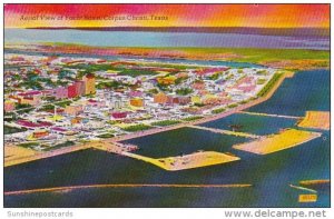 Aerial View Of Yacht Basin Corpus Christi Texas