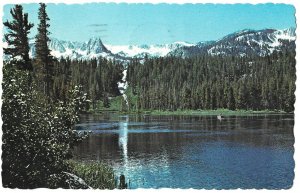 Twin Lakes Mammoth Lakes California Vintage Postcard