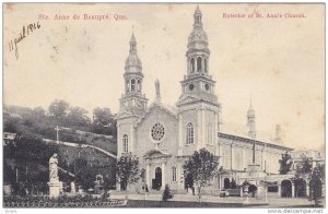 Exterior of St. Ann's Church, Quebec, Canada, PU-1905