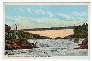 Rumford, Maine, Foot Bridge Over Androscoggin River