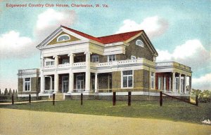 Charleston West Virginia Edgewood Country Club House Vintage Postcard AA10281