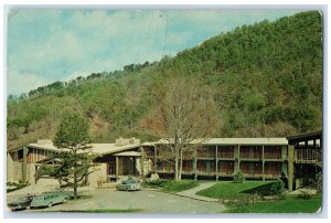 1964 Jenny Wiley State Park Hills Building Car Prestonsburg Kentucky KY Postcard