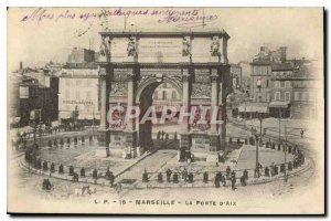 Old Postcard Marseille La Porte d'Aix