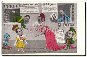 Old Postcard The Satirical Political & # 39embarras choosing Marianne Alfonso...