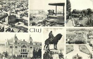 Romania Cluj multi views postcard