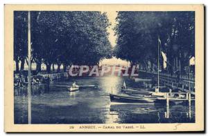 Old Postcard Annecy Canal Du Vasse