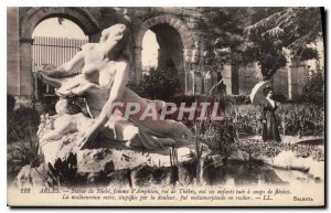 Postcard Ancient Arles statue of Niobe wife of Amphion king of Thebes had its...
