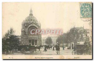 Old Postcard Paris Church of Saint Augustine