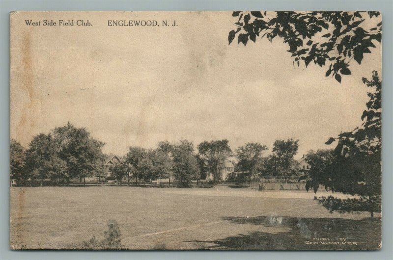 ENGLEWOOD NJ WEST SIDE FIELD CLUB VINTAGE POSTCARD