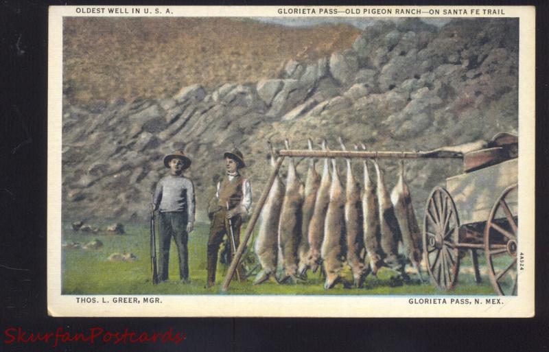 GLORIETTA PASS NEW MEXICO OLD PIGEON RANCH SANTA FE TRAIL HUNTING NM POSTCARD