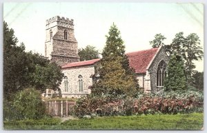 Wickham Market Pettistree Church Vintage UK Postcard Early 1900s