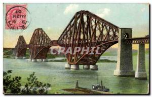 Old Postcard The Forth Bridge Great Britain