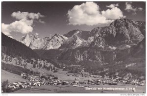 RP, Ehrwald Mit MIEMINGERBERGE 2759 m., Bavaria, Germany, PU-1962